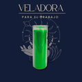 Veladora para el Trabajo, ritualizada en altar por Bethsotérica