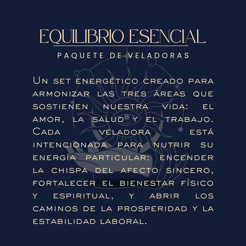 Kit Equilibrio Esencial de Bethsotérica para amor, salud y trabajo