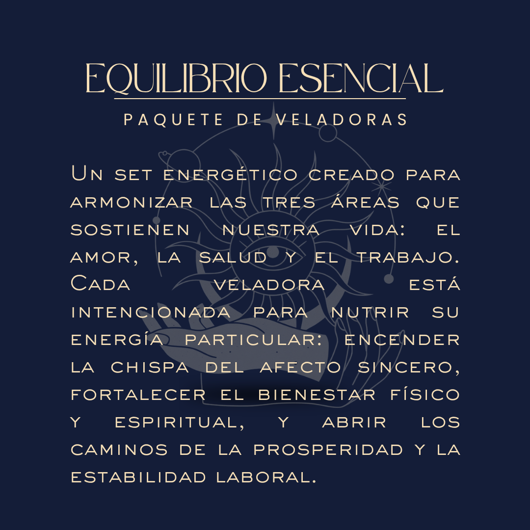 Kit Equilibrio Esencial de Bethsotérica para amor, salud y trabajo