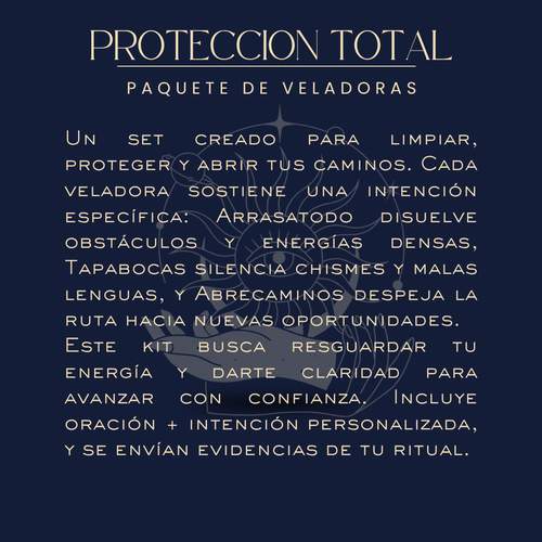 Kit Protección Total de Bethsotérica: Arrasatodo, Tapabocas y Abrecaminos